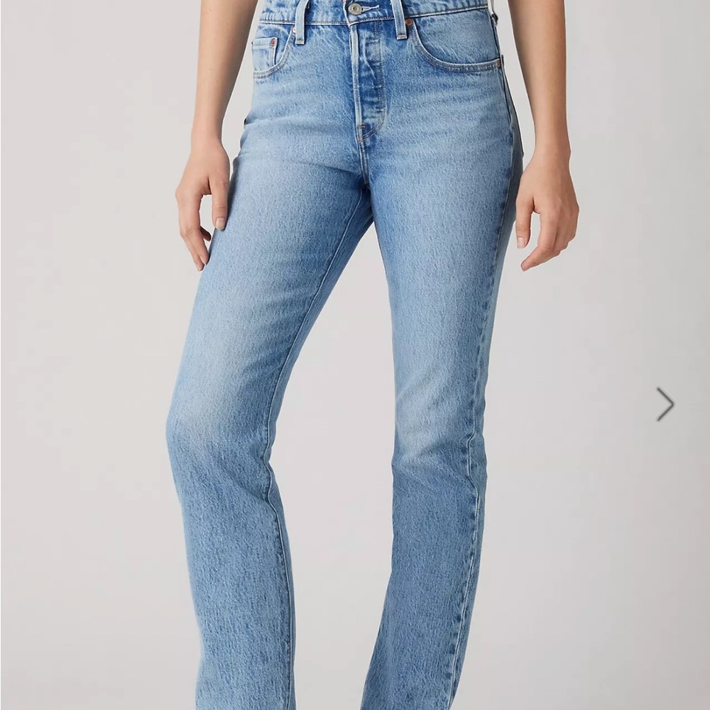 Levi's 501 Blue Straight Leg Jeans Timeless Style